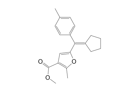Methyl 5-(cyclopentylidene-p-tolylmethyl)-2-methylfuran-3-carboxylate