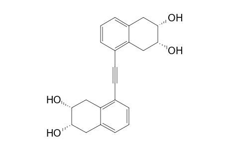 (2S,3R)-5-[2-[(2S,3R)-2,3-dihydroxytetralin-5-yl]ethynyl]tetralin-2,3-diol