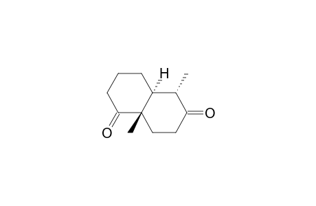 1.alpha.-trans-2.alpha.,6.beta.-dimethylbicyclo[4.4.0]decane-3,7-dione