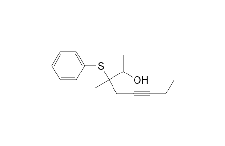 3-Methyl-3-phenylthio-oct-5-yn-2-ol