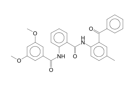 N-(2-[(2-Benzoyl-4-methylanilino)carbonyl]phenyl)-3,5-dimethoxybenzamide
