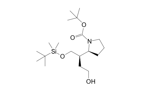 (2S)-2-[(1R)-1-[[tert-butyl(dimethyl)silyl]oxymethyl]-3-hydroxy-propyl]pyrrolidine-1-carboxylic acid tert-butyl ester