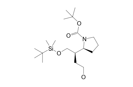 (2S)-2-[(1R)-1-[[tert-butyl(dimethyl)silyl]oxymethyl]-3-hydroxy-propyl]pyrrolidine-1-carboxylic acid tert-butyl ester