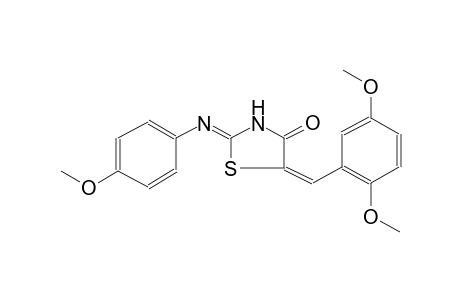 (2Z,5E)-5-(2,5-Dimethoxybenzylidene)-2-[(4-methoxyphenyl)imino]-1,3-thiazolidin-4-one