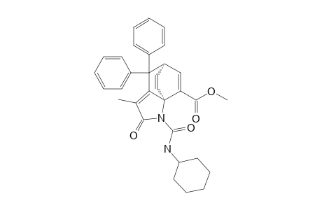 METHYL-(1RS,7SR)-2-(N-CYCLOHEXYLCARBAMOYL)-4-METHYL-3-OXO-6,6-DIPHENYL-2-AZATRICYCLO-[5.2.2.0(1,5)]-UNDECA-4,8,10-TRIENE-9-CARBOXYLATE