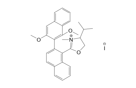 4-Isopropyl-2-( 1'',3'-dimethoxy-2',2''-binaphthalen-1'-yl)-3-methyl-4,5-dihydrooxazolium iodide