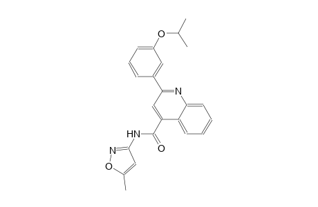 2-(3-isopropoxyphenyl)-N-(5-methyl-3-isoxazolyl)-4-quinolinecarboxamide