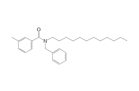 Benzamide, 3-methyl-N-benzyl-N-dodecyl-