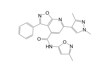 isoxazolo[5,4-b]pyridine-4-carboxamide, 6-(1,3-dimethyl-1H-pyrazol-4-yl)-N-(3-methyl-5-isoxazolyl)-3-phenyl-
