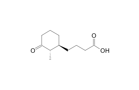 Cyclohexanebutanoic acid, 2-methyl-3-oxo-, trans-(.+-.)-