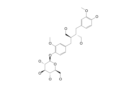 (-)-SECO-ISOLARICIRESINOL-4-O-BETA-D-GLUCOPYRANOSIDE