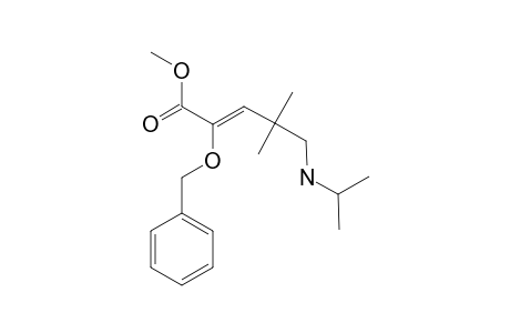 Z-METHYL-2-BENZYLOXY-4,4-DIMETHYL-5-ISOPROPYLAMINOPENT-2-ENOATE