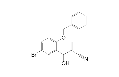 3-(2-Benzyloxy-5-bromophenyl)-3-hydroxy-2-methylenepropanenitrile