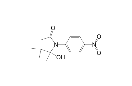 4,4,5-trimethyl-1-(4-nitrophenyl)-5-oxidanyl-pyrrolidin-2-one