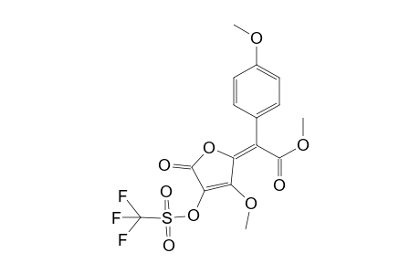 4-Methoxy-5-[.alpha.-(methoxycarbonyl)-4-methoxybenzylidene]-3-(triflyloxy)-dihydrofuran-2-one