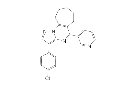 6H-cyclohepta[e]pyrazolo[1,5-a]pyrimidine, 3-(4-chlorophenyl)-7,8,9,10-tetrahydro-5-(3-pyridinyl)-
