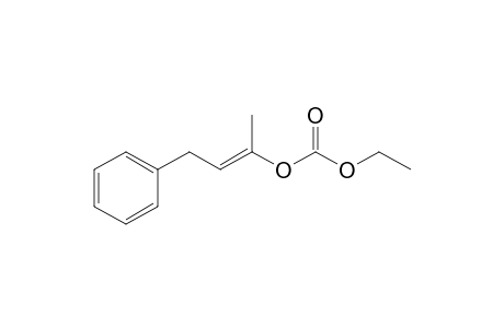 Ethyl (E)-3-phenyl-1-methylprop-1-enyl carbonate