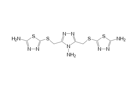 1,3,4-thiadiazol-2-amine, 5-[[[4-amino-5-[[(5-amino-1,3,4-thiadiazol-2-yl)thio]methyl]-4H-1,2,4-triazol-3-yl]methyl]thio]-