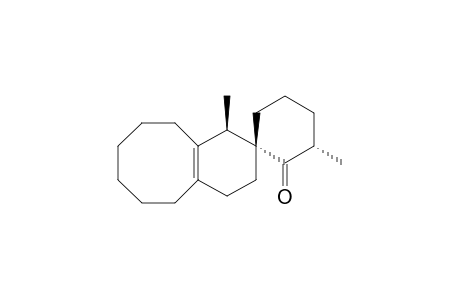 (3R,4R,6'S)-4,6'-dimethyl-1'-spiro[2,4,5,6,7,8,9,10-octahydro-1H-benzo[8]annulene-3,2'-cyclohexane]one