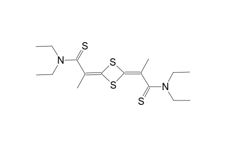 N,N,N',N"-Tetraethyl-2,2'-[2,4-(1,3-dithietane)diylidene]bis(thiopropanamide