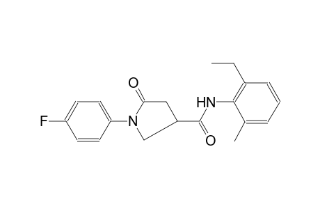 3-pyrrolidinecarboxamide, N-(2-ethyl-6-methylphenyl)-1-(4-fluorophenyl)-5-oxo-
