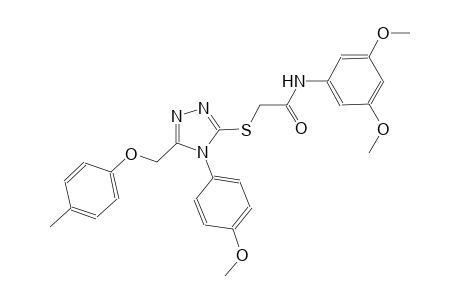N-(3,5-dimethoxyphenyl)-2-({4-(4-methoxyphenyl)-5-[(4-methylphenoxy)methyl]-4H-1,2,4-triazol-3-yl}sulfanyl)acetamide