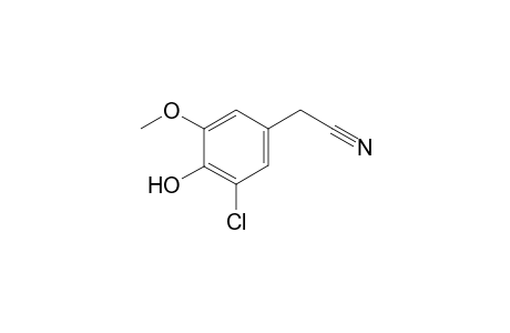 2-(3-Chloro-4-hydroxy-5-methoxyphenyl)acetonitrile