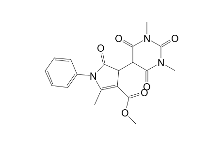 Methyl 4-(1,3-dimethyl-2,4,6-trioxohexahydropyrimidin-5-yl)-2-methyl-5-oxo-1-phenyl-4,5-dihydro-1H-pyrrole-3-carboxylate