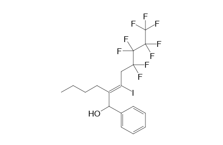 (Z)-2-(n-butyl)-5,5,6,6,7,7,8,8,8-nonafluoro-3-iodo-1-phenyl-2-octen-1-ol