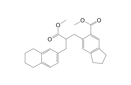 2-Naphthalenepropanoic acid, .alpha.-[[2,3-dihydro-6-(methoxycarbonyl)-1H-inden-5-yl]methyl]-5,6,7,8-tetrahydro-, methyl ester