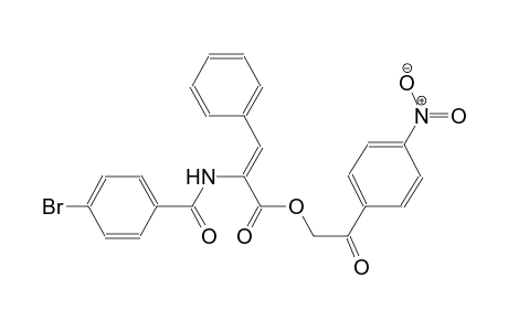2-(4-nitrophenyl)-2-oxoethyl (2Z)-2-[(4-bromobenzoyl)amino]-3-phenyl-2-propenoate