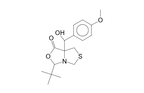 3-tert-Butyl-7a-[hydroxy(4-methoxyphenyl)methyl]dihydro-1H-[1,3]thiazolo[3,4-c][1,3]oxazol-1-one