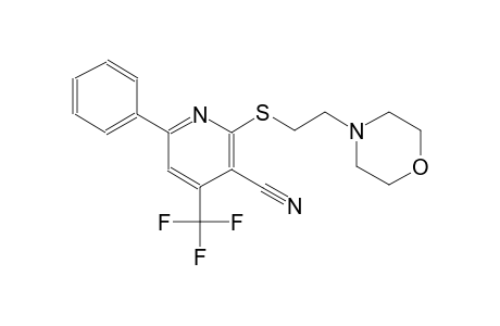 2-{[2-(4-morpholinyl)ethyl]sulfanyl}-6-phenyl-4-(trifluoromethyl)nicotinonitrile