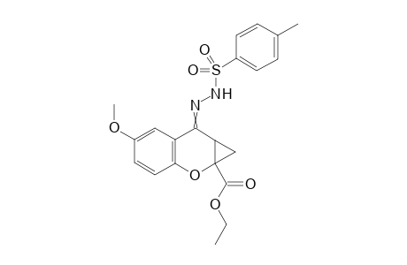 Ethyl 5-methoxy-7-(2-tosylhydrazono)-1,1a,7,7a-tetrahydrocyclopropa[b]chromene-1a-carboxylate