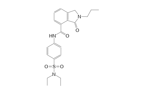 N-{4-[(diethylamino)sulfonyl]phenyl}-3-oxo-2-propyl-4-isoindolinecarboxamide