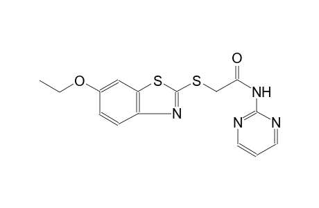 acetamide, 2-[(6-ethoxy-2-benzothiazolyl)thio]-N-(2-pyrimidinyl)-
