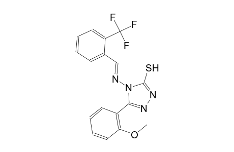 5-(2-methoxyphenyl)-4-({(E)-[2-(trifluoromethyl)phenyl]methylidene}amino)-4H-1,2,4-triazole-3-thiol