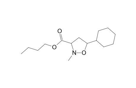 (3R,5S) and (3S,5R)-2-Methyl-3-carbobutoxy-5-cyclohexylisoxazolidine