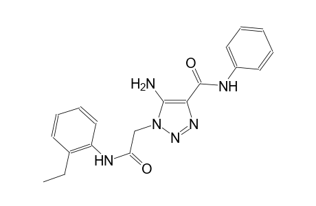 5-amino-1-[2-(2-ethylanilino)-2-oxoethyl]-N-phenyl-1H-1,2,3-triazole-4-carboxamide