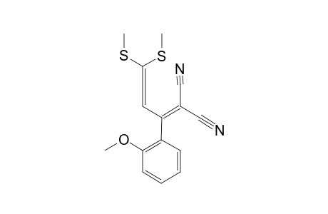 2-CYANO-3-(2-METHOXYPHENYL)-5,5-BIS-(METHYLTHIO)-PENTA-2,4-DIENENITRILE