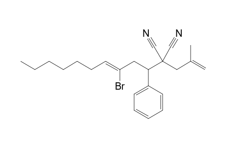 2-(3-bromo-1-phenyl-3-decen-1-yl)-2-(2-methallyl)malononitrile