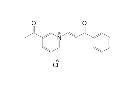 trans-3-acetyl-1-(3-oxo-3-phenylpropenyl)pyridinium chloride