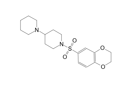 1'-((2,3-dihydrobenzo[b][1,4]dioxin-6-yl)sulfonyl)-1,4'-bipiperidine