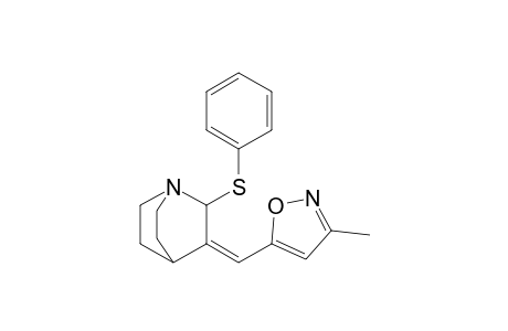 (Z)-(RS)-3-(3-Methylisoxazol-5-ylmethylene)-2-phenylsulphanyl-1-azabicyclo[2.2.2]octane