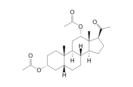 3α,12α-dihydroxy-5β-pregnan-20-one, diacetate
