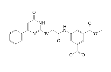 dimethyl 5-({[(6-oxo-4-phenyl-1,6-dihydro-2-pyrimidinyl)sulfanyl]acetyl}amino)isophthalate