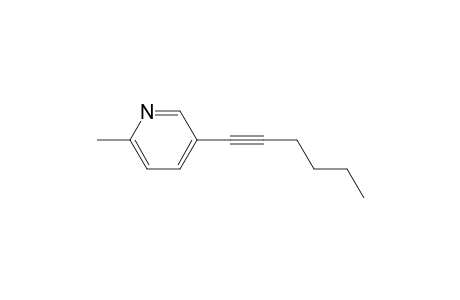 5-(1-Hexynyl)-2-methylpyridine