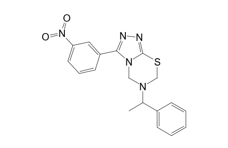 5-(3'-Nitrophenyl)triazolo[3,4-b]-3.alpha.-(phenylethyl)-2,4-dihydro-(2H)-1,3,5-thiadiazine