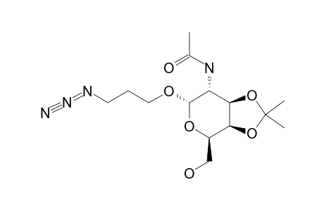 3-AZIDOPROPYL-2-ACETAMIDO-2-DEOXY-3,4-O-ISOPROPYLIDENE-D-GALACTOPYRANOSIDE