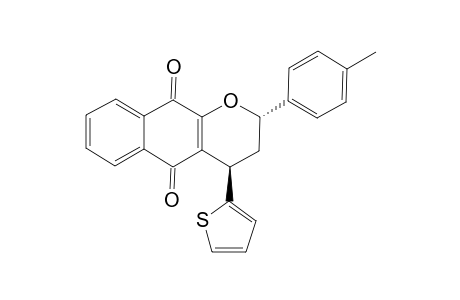 4-(THIOPHEN-2-YL)-2-(PARA-TOLYL)-3,4-DIHYDRO-2H-BENZO-[G]-CHROMENE-5,10-DIONE;ANTI-ISOMER